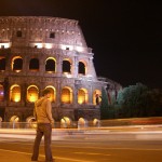 Christian at the Colosseum in Rome