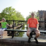 My dutch friend & I relaxing in Edam