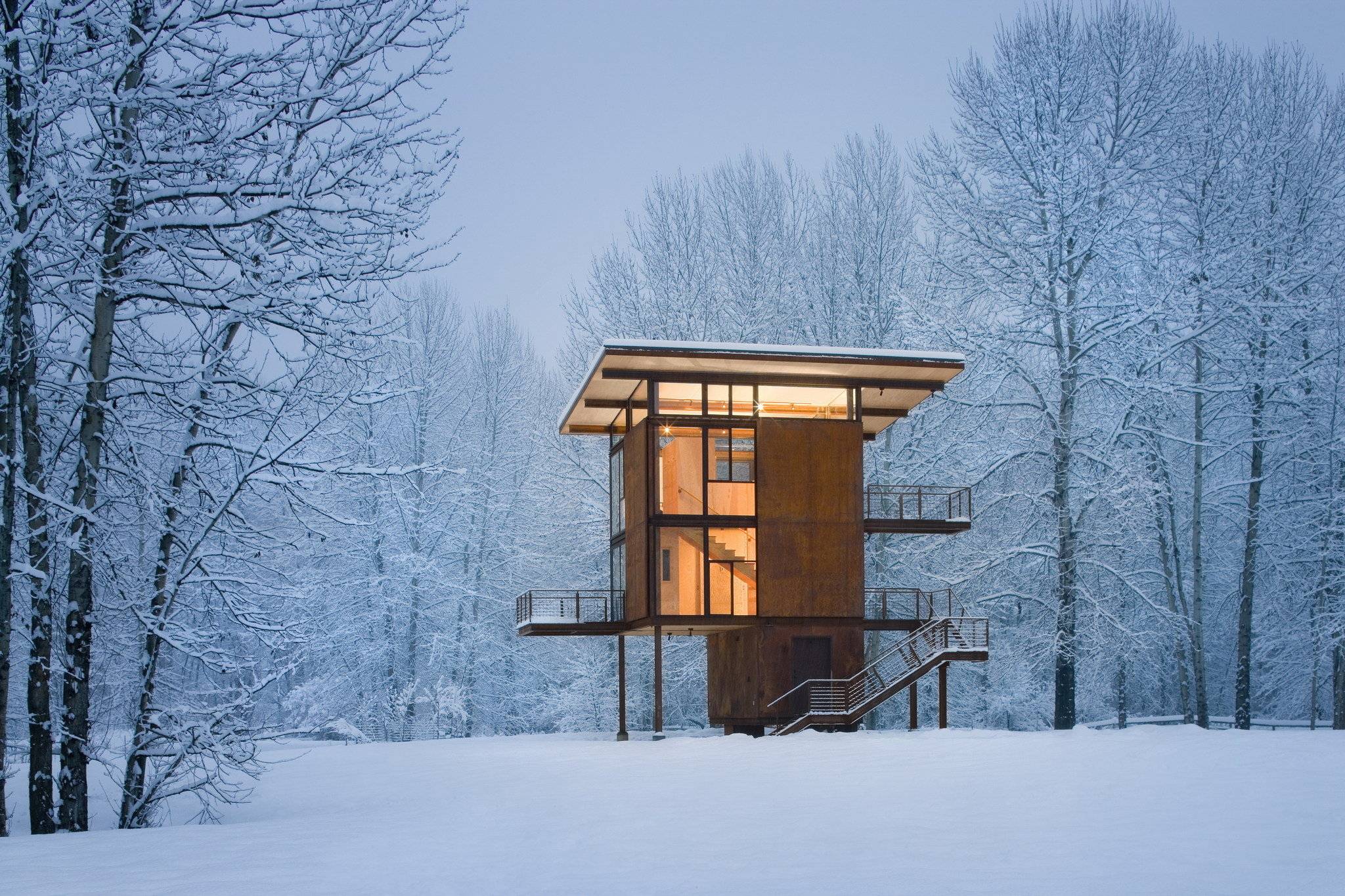 DeltaShelterTomKundig Mazama, Washington, Kleine